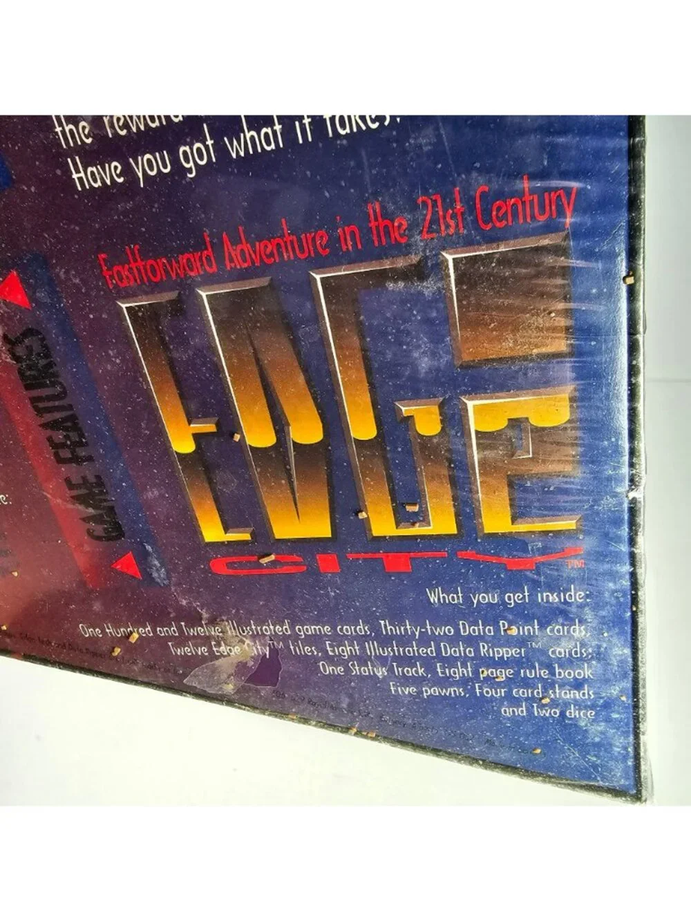 Edge City Board Game 1994 Vintage Cyberpunk Adventure Strategy SEALED